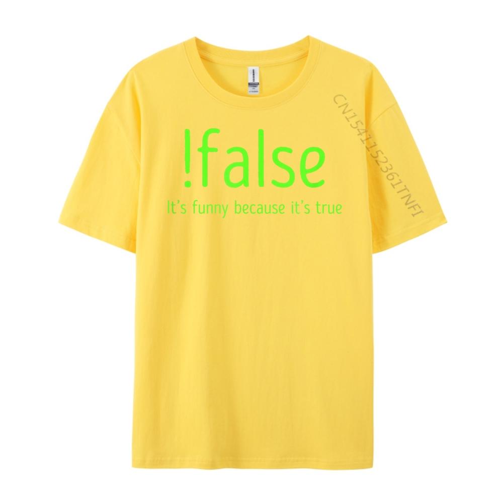 Lustiges Falsch Es Weil Es Wahr Computerprogrammierung Grafik T-Shirts Herren Baumwollhemden Für Herren Mardi Gras
