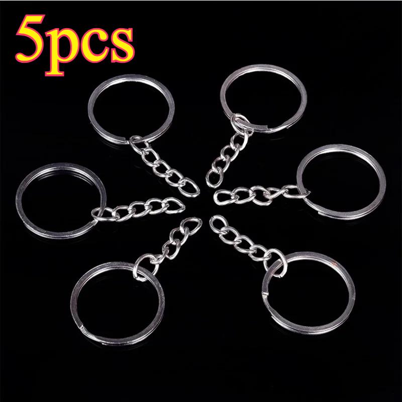 

Аксессуары из бусин Hama Металлический брелок с цепочкой Плоское двухслойное кольцо для ключей Подвесное кольцо Аксессуары для DIY Металлические пазлы Земля Дети