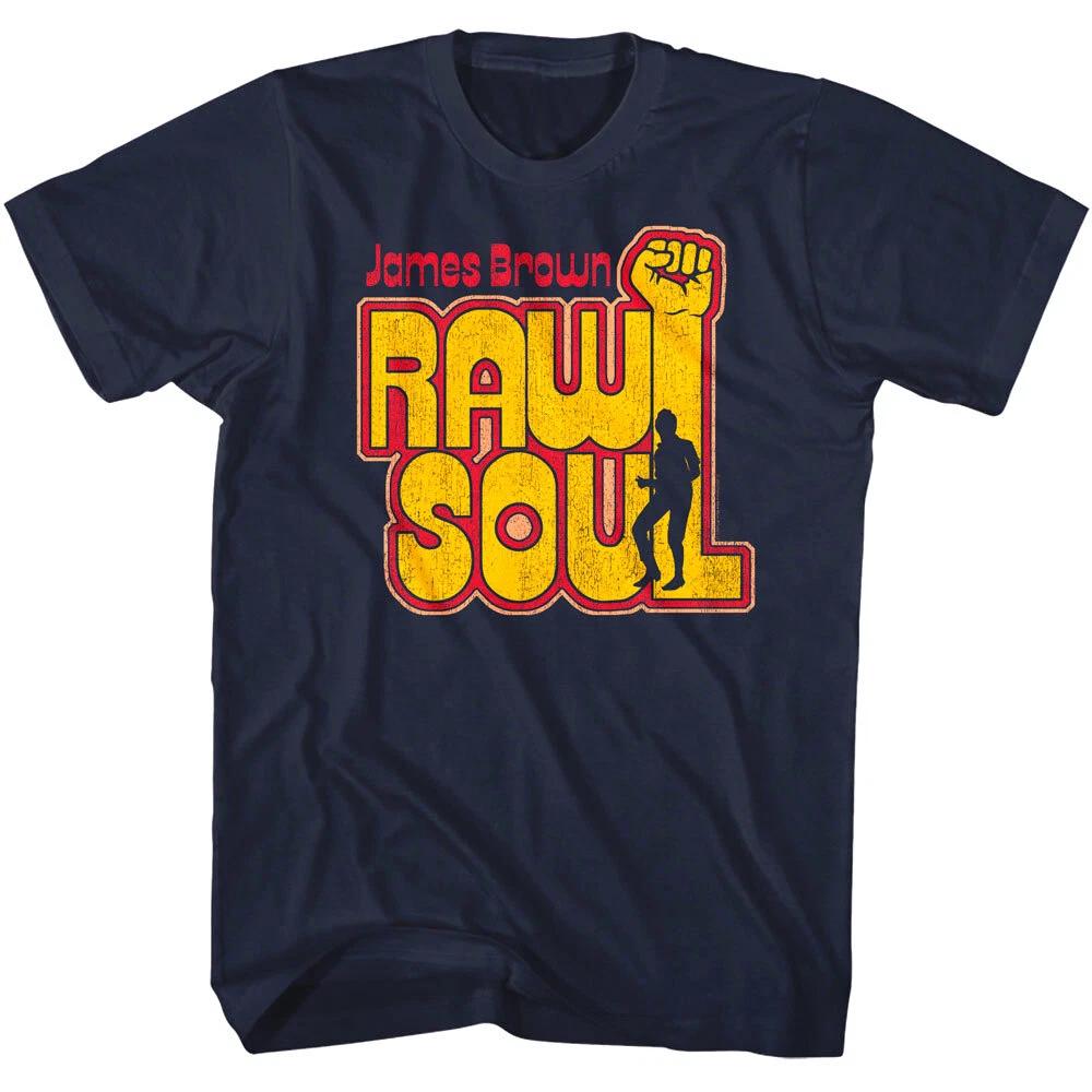 James Brown Raw Soul Men s T Shirt Fist Power Godfather Of Funk Music 4XL