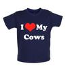 I Love My Cows - Kids Baby Kids Boys Girls Unisex T-Shirt / Bodysuit - Cow Farmer Animals