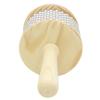 Wooden Handle Cabasa Metal Bead Percussion Instrument Latin Rhythm Shaker Pop Hand Shaker for Music Class Band Kids Adults