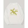 Herren lässiges Rundhals-Sweatshirt mit The Backrooms Design.