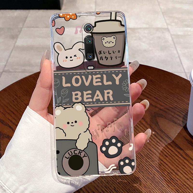 Casing For Xiaomi Mi 9T Pro Mi9T Fundas For Poco F2 / Redmi K20 Pro Clear Silicone Soft TPU Back Cover Cute Cat Protective Case