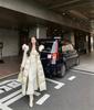 Winter natural real fox fur collar white duck down long waist down jacket casual versatile thickened warm jacket women