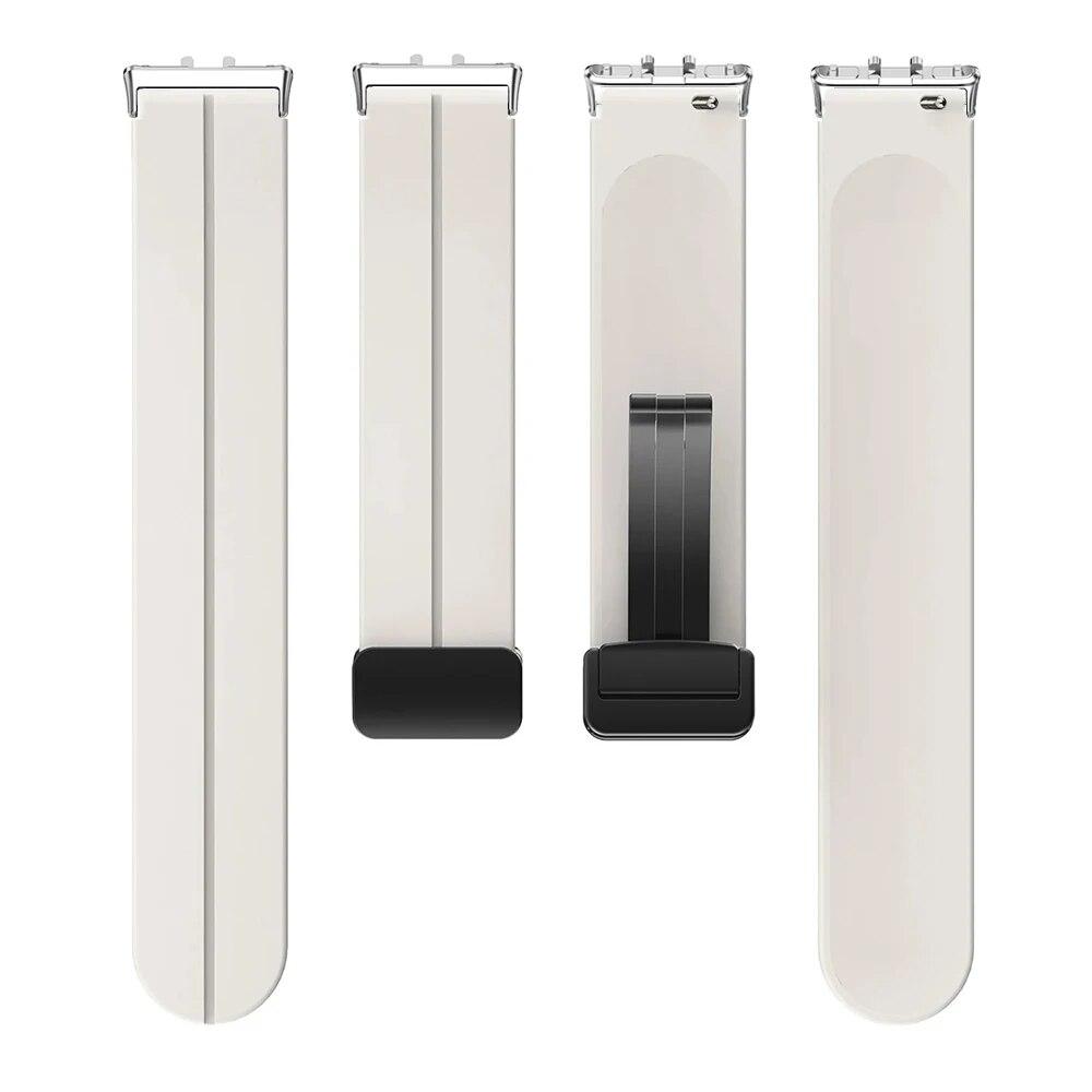 Magnetický pásek pro Samsung Galaxy Fit 3 Pásek Kovový konektor Náramek pro chytré hodinky Correa Galaxy Fit3 Silikonový pásek Příslušenství