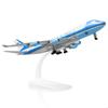 QIYUMOKE 747 Air Force One Model Airplane Scale Boeing 747 Diecast Metal Airplane Model Kit Perfect for Display and Desk Decorations 8 Inches Long -