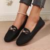 Fashion Women Flats Solid Color Mesh Shallow Shoes for Women Bottom Knit Loafers Ballet Casual Slip on Sneakers Women Zapatos De Mujer