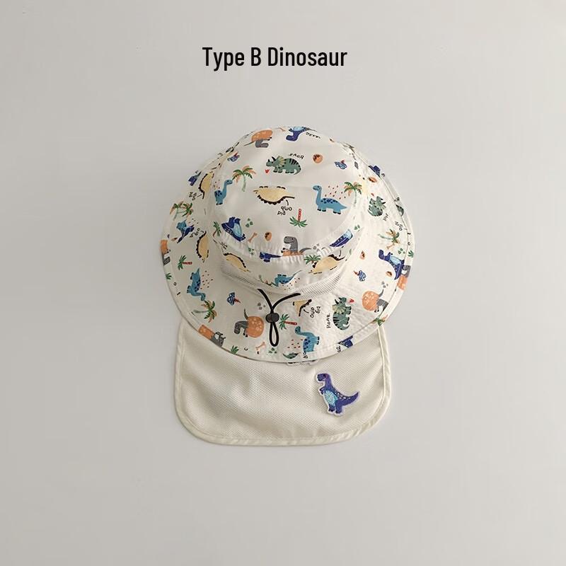 Children's Cartoon Wide Brim Beach Sun Hat