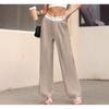 European American Autumn New Solid Color Fashion Slim Casual Trousers Floor-length Suit Pants