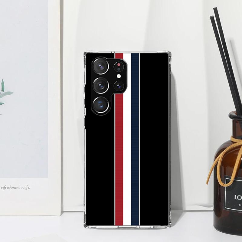 Luxury Sports Line Cool Stripes Phone Case For Samsung Galaxy S26 S25 Edge S24 FE S23 S22 Ultra S21 Plus S20 + Art Fundas Back C