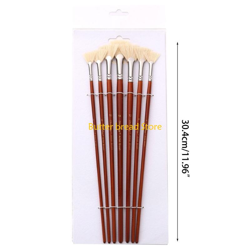 W89C Professional Painting Brush Set Artist Detail Paint Brushes High-density Bristle