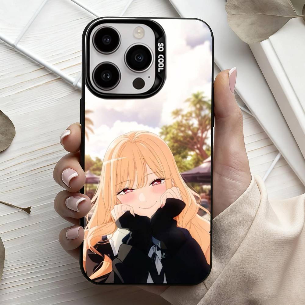 My Dress Up D-Darling M-Marin K-Kitagawa Phone Case For iPhone17,16,15,14,13,12,11 Plus,Pro Max Black Candy Silver Plated Cover
