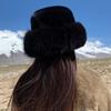 Fluffy Fur Bucket Hat For Women Plush Fisherman Hat Warm Women'S Winter Hat Thicken Cold Snowy Day Panama Cap Chrismas Gifts