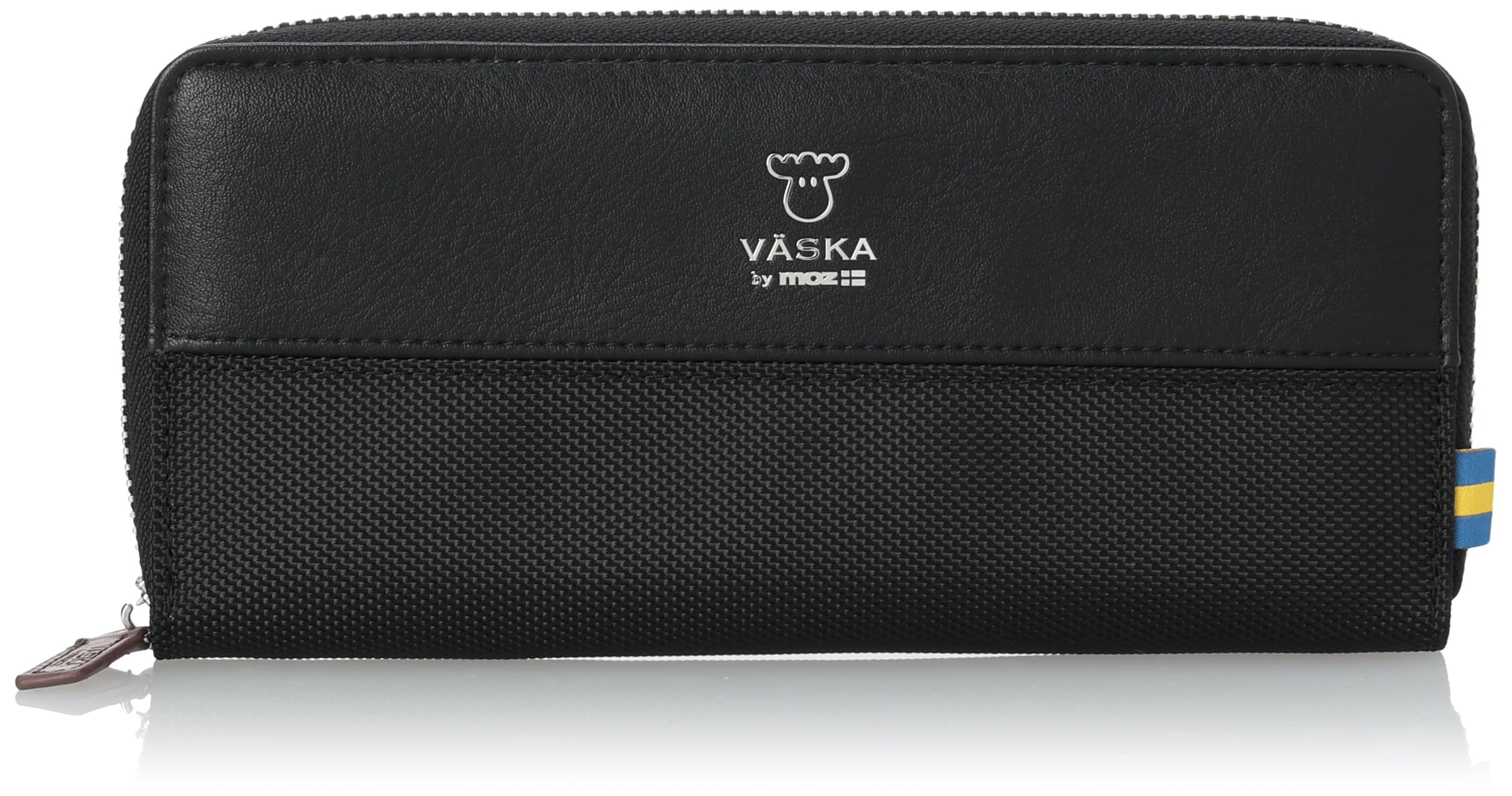 

VASKA by moz Веска Груцис Круглая Молния Длинный Кошелек для Женщин, Большая Вместимость, Тонкий Дизайн, Нейлон, Синтетическая Кожа, ПУ Кожа, Кошелек для Монет, VS-0121