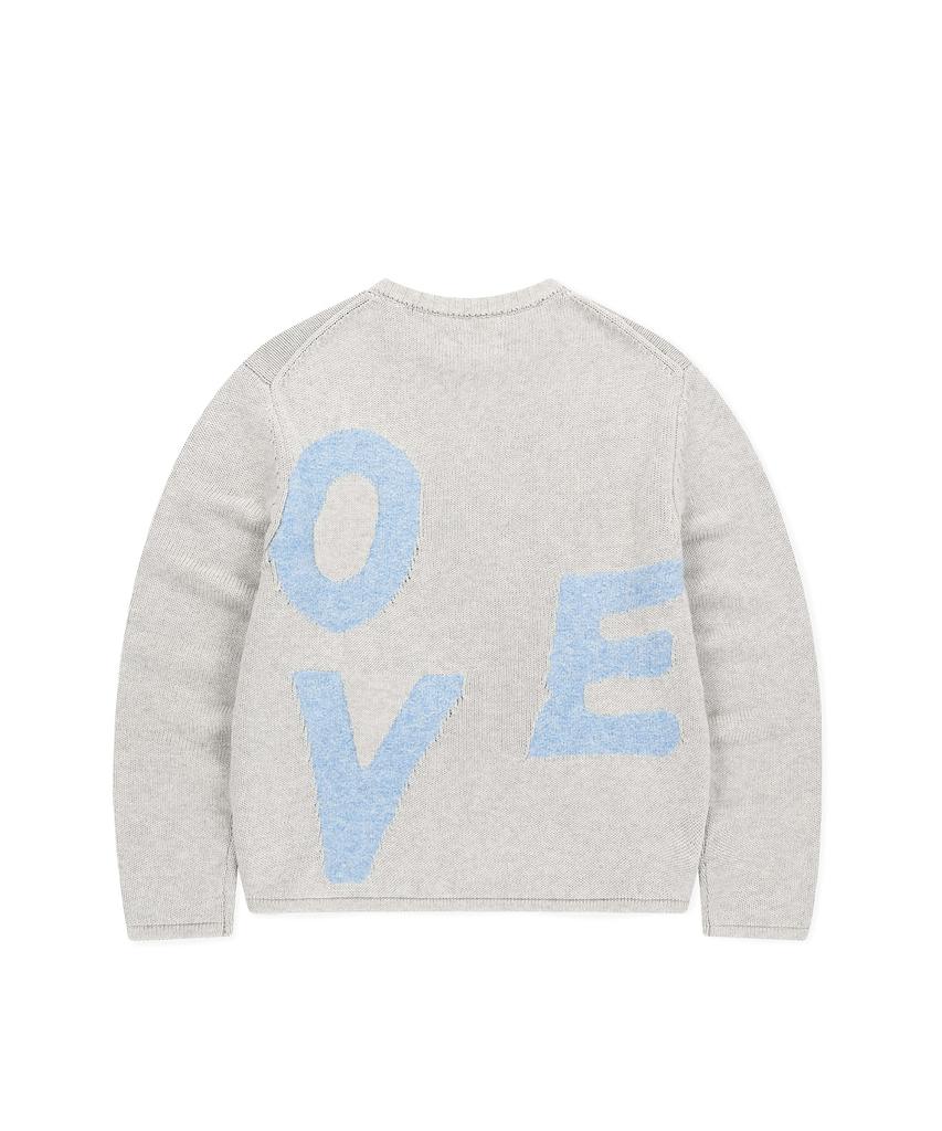 Sun Love Capital Crewneck Knit Heather Ivory