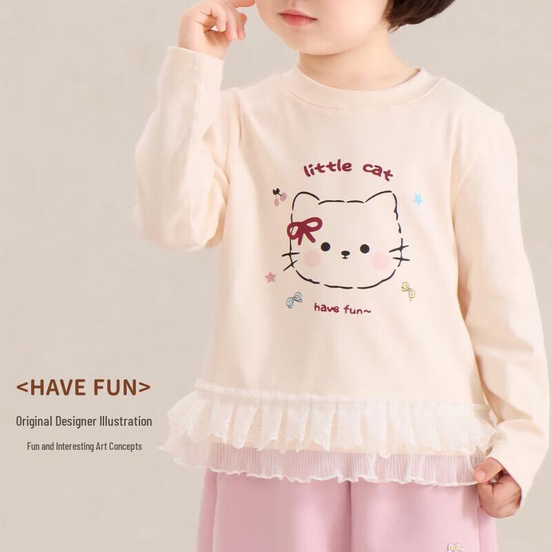 Om Bear Girls' Long-Sleeve T-Shirt