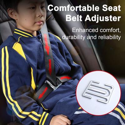 Metal Seat Belt Adjuster Safety Easy To Use Fits Adults Kids Seat Belt Adjuster for Improved Comfort