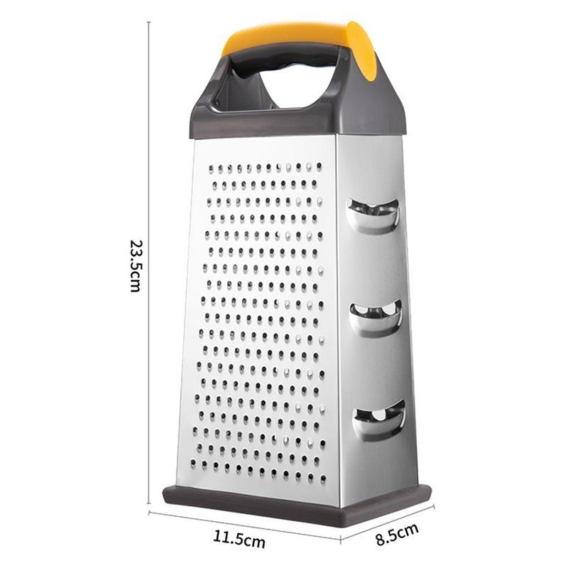 Stainless Steel Four Sided Planer Slicer,Multi Sided Planer,Vertical 9-inch Multifunctional Vegetable Melon Slicer,Cheese Grater