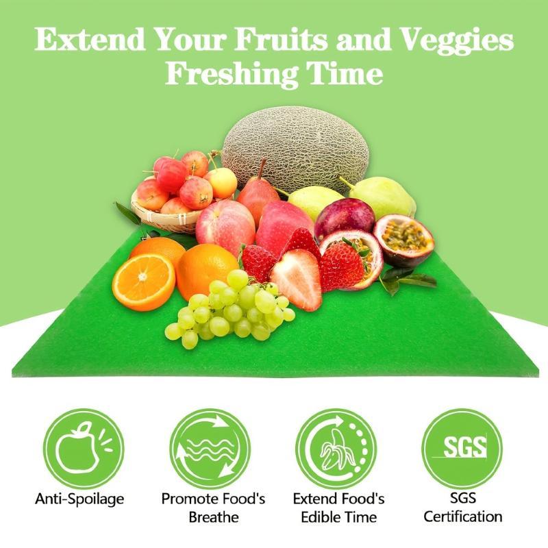 2/3/5/10Pcs Reusable Fruit Veggie Life Extender Liner For Fridge Refrigerator Drawers Produce Prevents