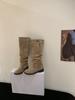 Thick heel French retro knee boots women's boots autumn and winter new tall stacking boots