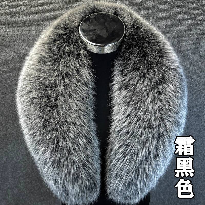 Real Fox Fur Collar Women Winter Thickened Fur Collar Scarf Collars Wraps Neck Warmer Fur Scarves Shawl Luxury Fluffy Fur Shawl