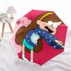 1pc Gravity Falls Automatic Folding Umbrella - Compact 8-Rib Design, Durable Plastic & Iron, Lightweight for Outdoor Daily Use,  a0929219