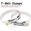 ID 4 Inch(102Mm) High Temperature 4-Ply Reinforced Straight Silicone Hose Performance Coupler With 2Pcs T-Bolt Clamps Suitable High Level Turbo Pipe
