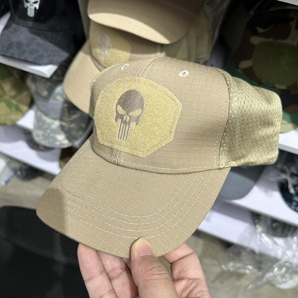 Military Fan Outdoor Camouflage Baseball Net Hat, Special Forces Tactical Camouflage Hat, Skull Sunshade Velcro Cap
