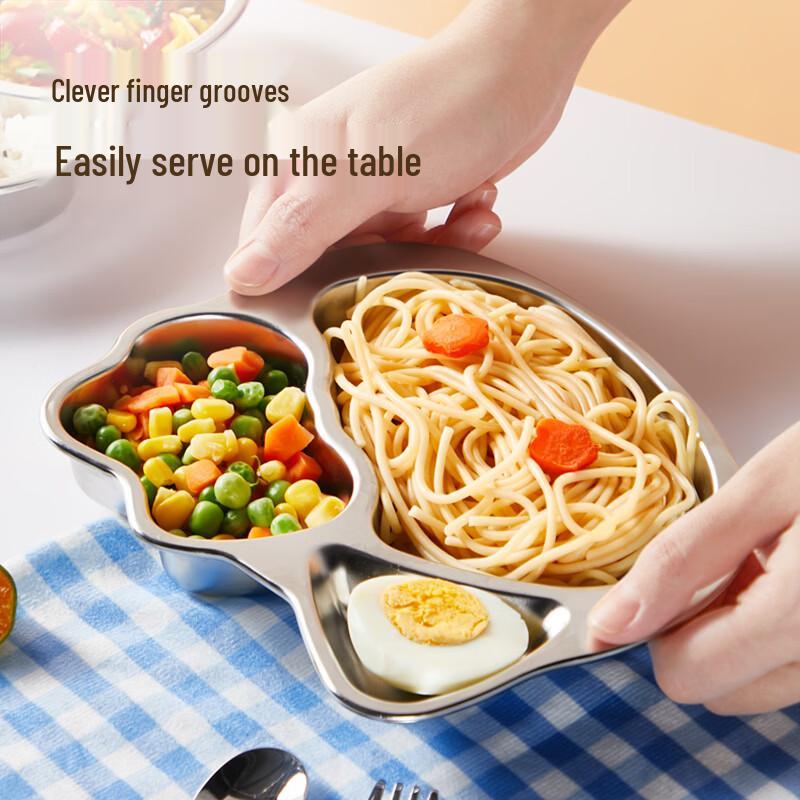 COOKER KING 316 SS Kids Divided Plate