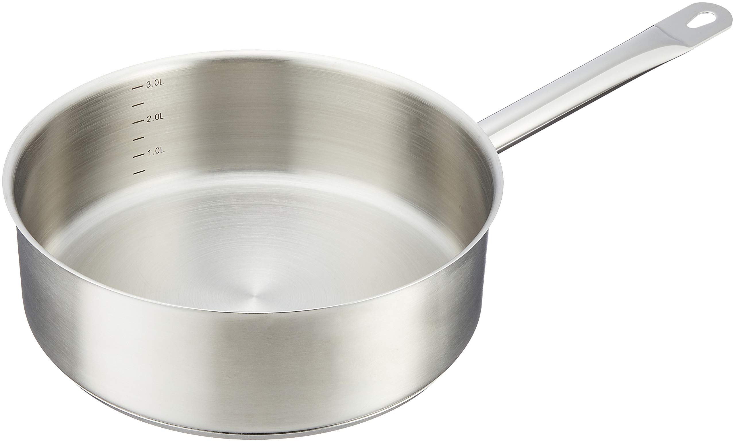 

EBM 21cr Pro Chef IH Shallow No Lid Saucepan, 24cm,