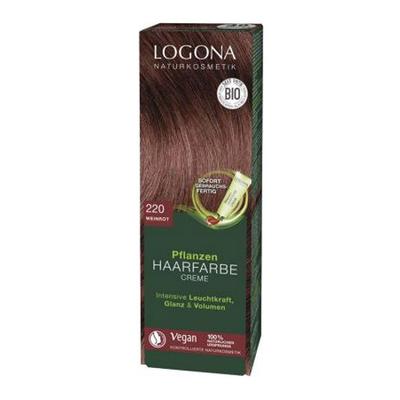 Haarfärbemittel Kräuter Haarfarbe Creme 220 Rotwein 150ml