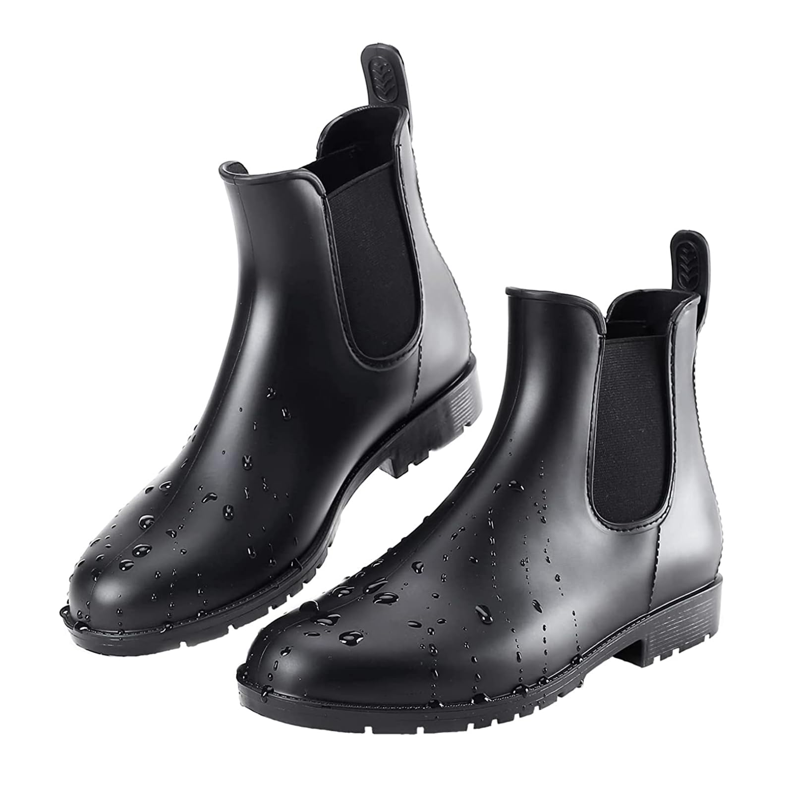 

OIENNI Резиновые сапоги сбоку Легкие и стильные короткие сапоги для цветения сакуры и дождливой погоды Идеально подходят для поездок на работу или учебу Японская обувь чёрный