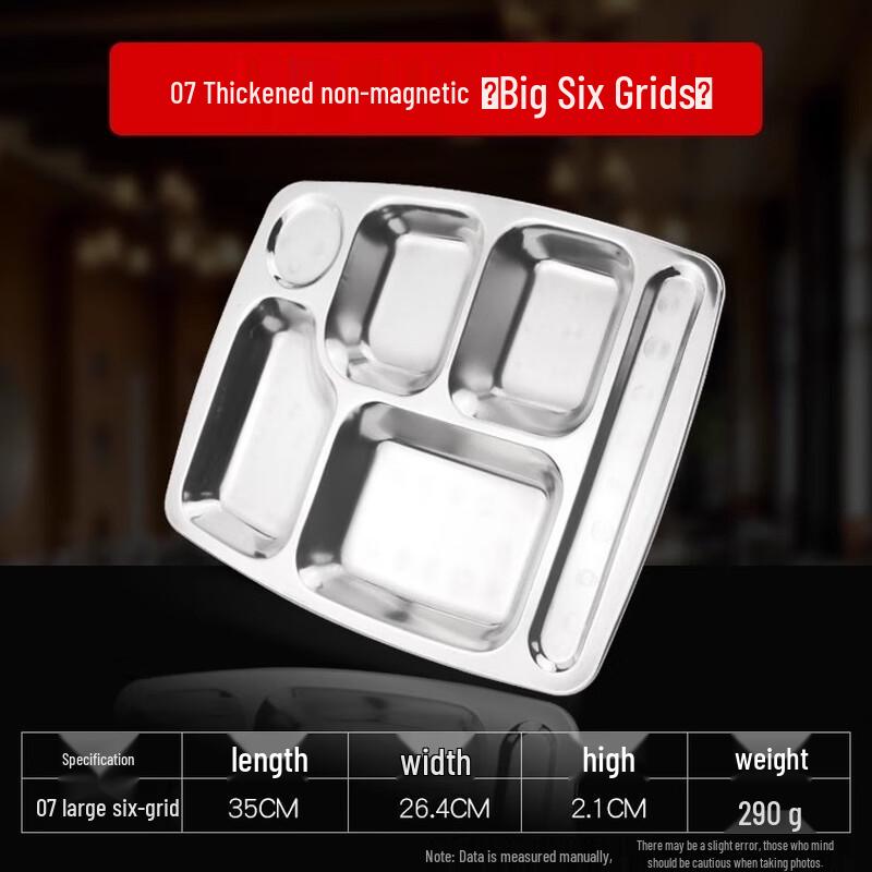 

AVADEN Stainless Steel Divided Lunch Tray