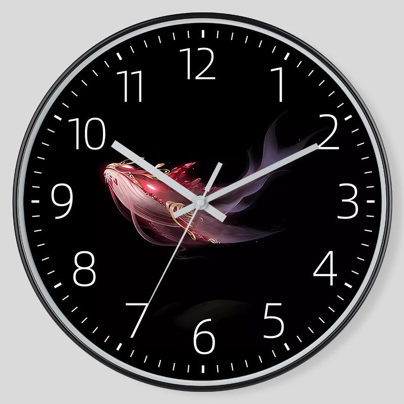 12 cali 30 cm Cichy zegar ścienny, Kreatywny i modny, Nowoczesny zegar domowy, Prosty zegar do salonu
