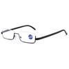 Delicate anti-blue reading glasses, high-end high-quality half-frame reading glasses for the elderly, fashionable and comfortable reading glasses, new