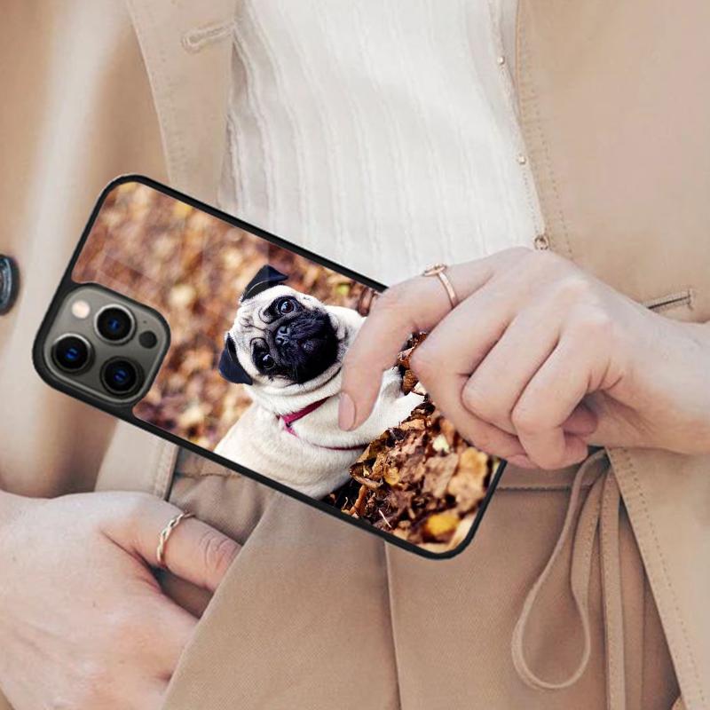

Cute Pug Puppy Beautiful Dog Magnetic Phone Case For APPLE iPhone 17 Air 16 14 13 12 Pro Max 15 Plus Wireless MagSafe Cover iPhone 14
