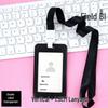 Youhe 6076 Employee ID Badge Holder with Lanyard, Customizable Work ID Card Holder.
