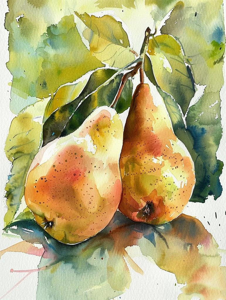 Blueberry Grapes Peaches Pomegranate Watercolor Fruit Poster Canvas Painting Modern Nature Wall Art Picture Home Decor Gift