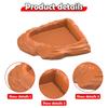Reptile Water Dish Terrarium Bowl Realistic Stone Texture Multipurpose Reptile