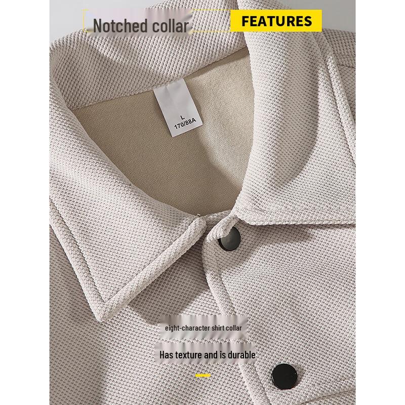 Jeanswest Men's Versatile Loose Fit Lapel Outdoor Jacket