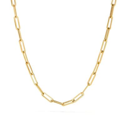 Women's Clip On Chain Necklace Stainless Steel Gold Chain Necklace Fashionable Men'S Jewelry Gift Paperclip Link Chain Women Jewelry