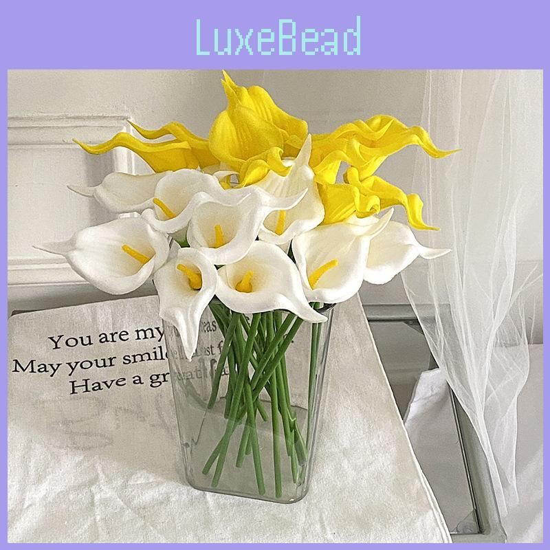 Mini Calla Lily Artificial Flowers For Wedding Decor Home Office Photography Props