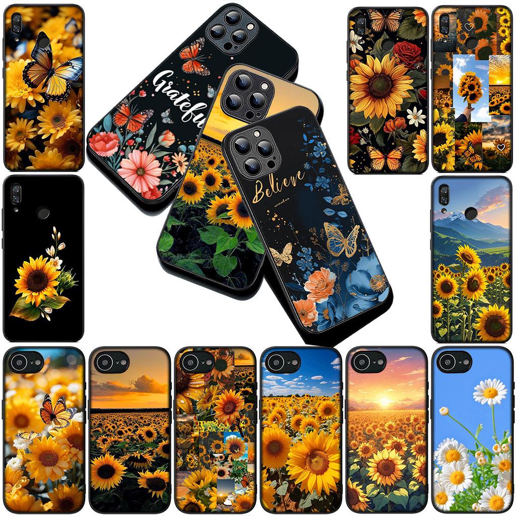 Handyhülle für Motorola Moto Edge 70 60 Fusion NEO Pro G Stylus G56 G96 G04 G05 20 Hülle Sonnenblume Gelbe Blume Schmetterling
