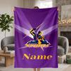 Melbourne Storm Custom Flannel Blankets Soft Warm Cozy Throws for Home Decor Holiday Gifts