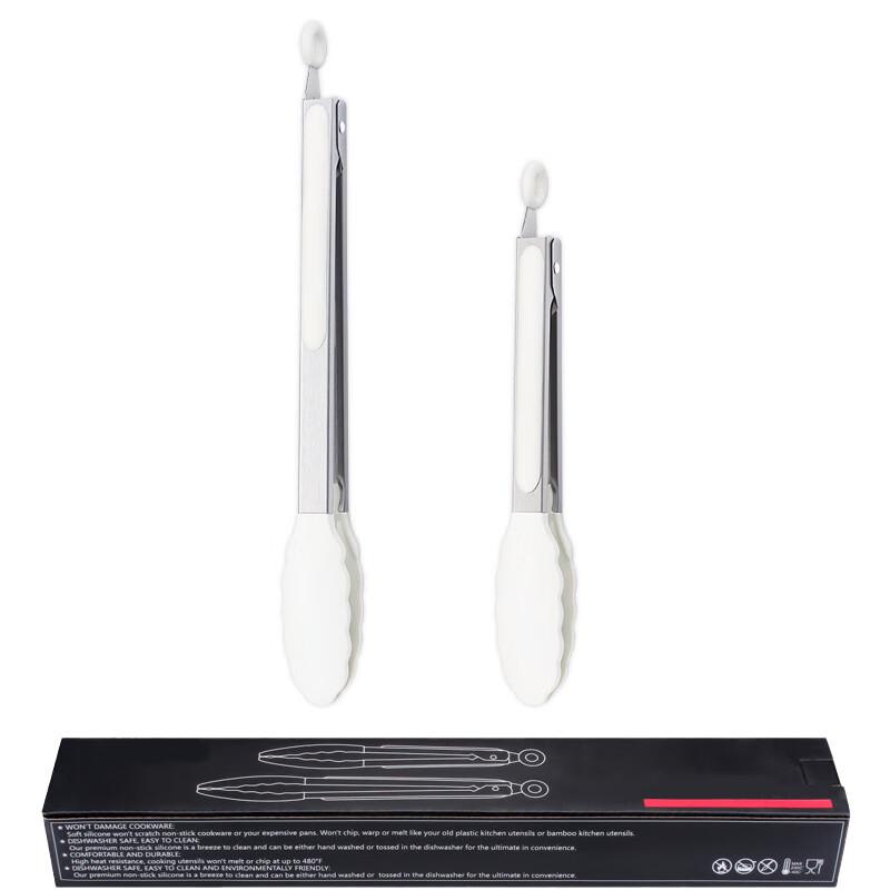 ZISIZ Anti-Scald BBQ & Kitchen Food Tongs