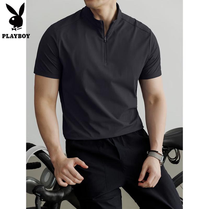 PLAYBOY Men s Old Money Style Cooling Polo Shirt XXXL