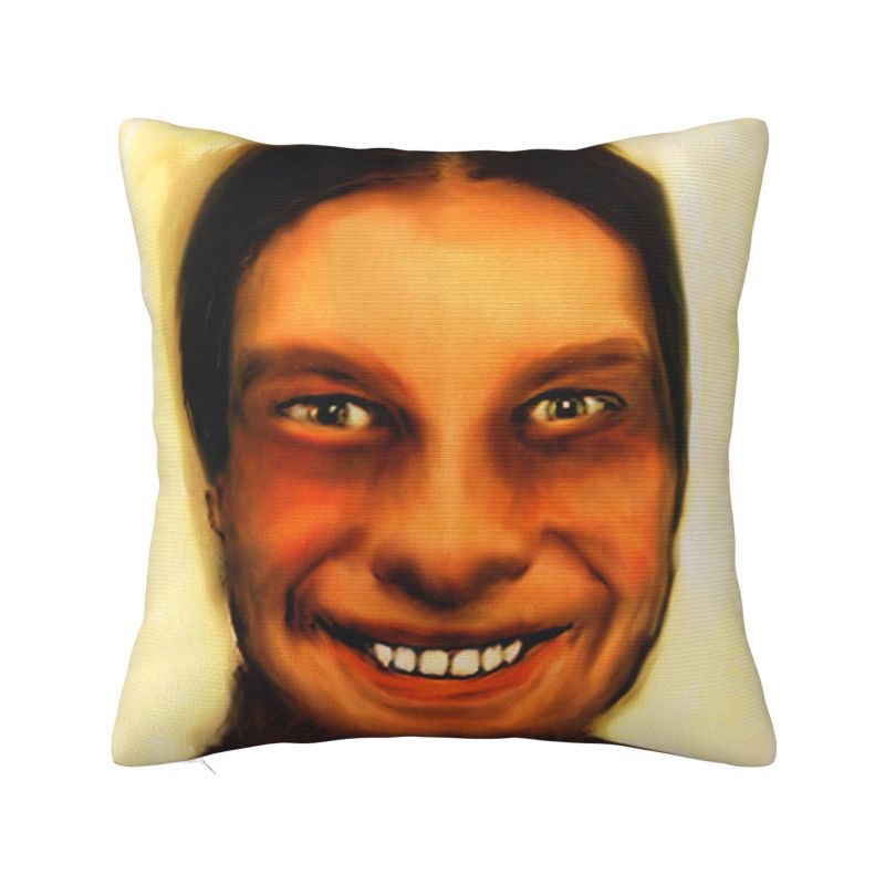 Aphex Twin Ever Dream This Man Cushion Cover xcm Velvet Pillow Case for Sofa Car Square Pillowcase Home Decorative