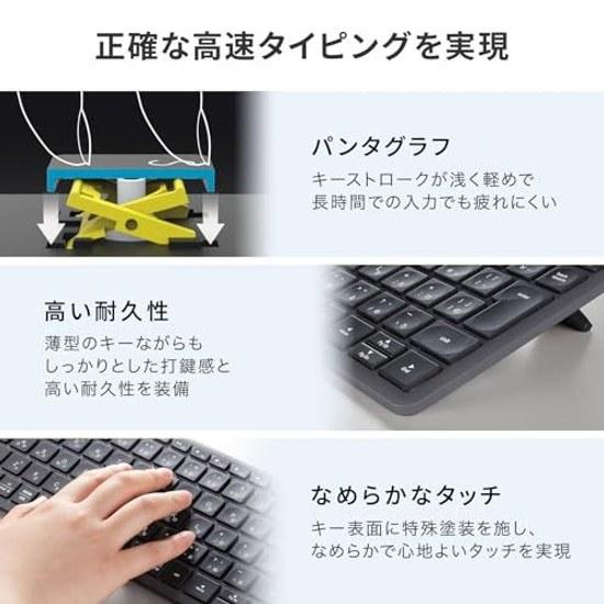 Sanwa Supply Wireless Bluetooth Tenkeyless Keyboard Gray SKB-AZ01GY