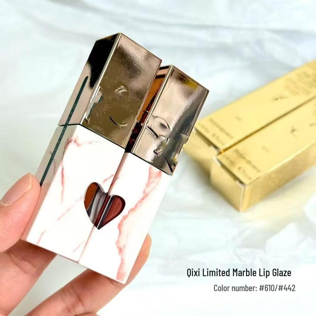 YSL Édition Limitée Qixi Gloss à Lèvres Marbré Cœur Saint-Valentin (610#442).