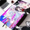 Large Gaming Desk MatAntislip Rubber Base Stitched EdgesCute Pastel Pink  Blue Anime Girl PrintNonslip Extended Mouse Pad